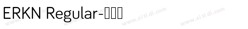 ERKN Regular字体转换